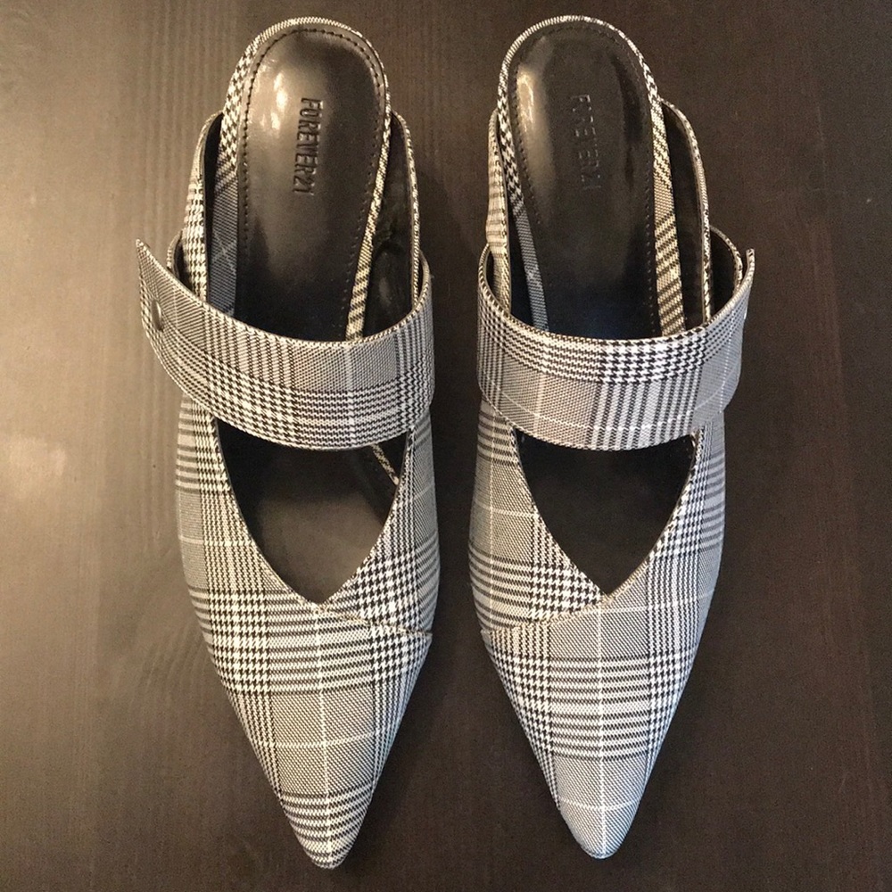 New Glen plaid heels